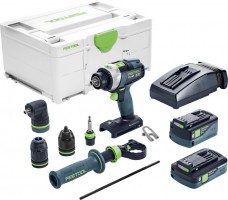 Festool 577250 Cordless Percussion Drill QUADRIVE TPC 18/4 5,2/4,0 I-Set/XL-SCA £549.95